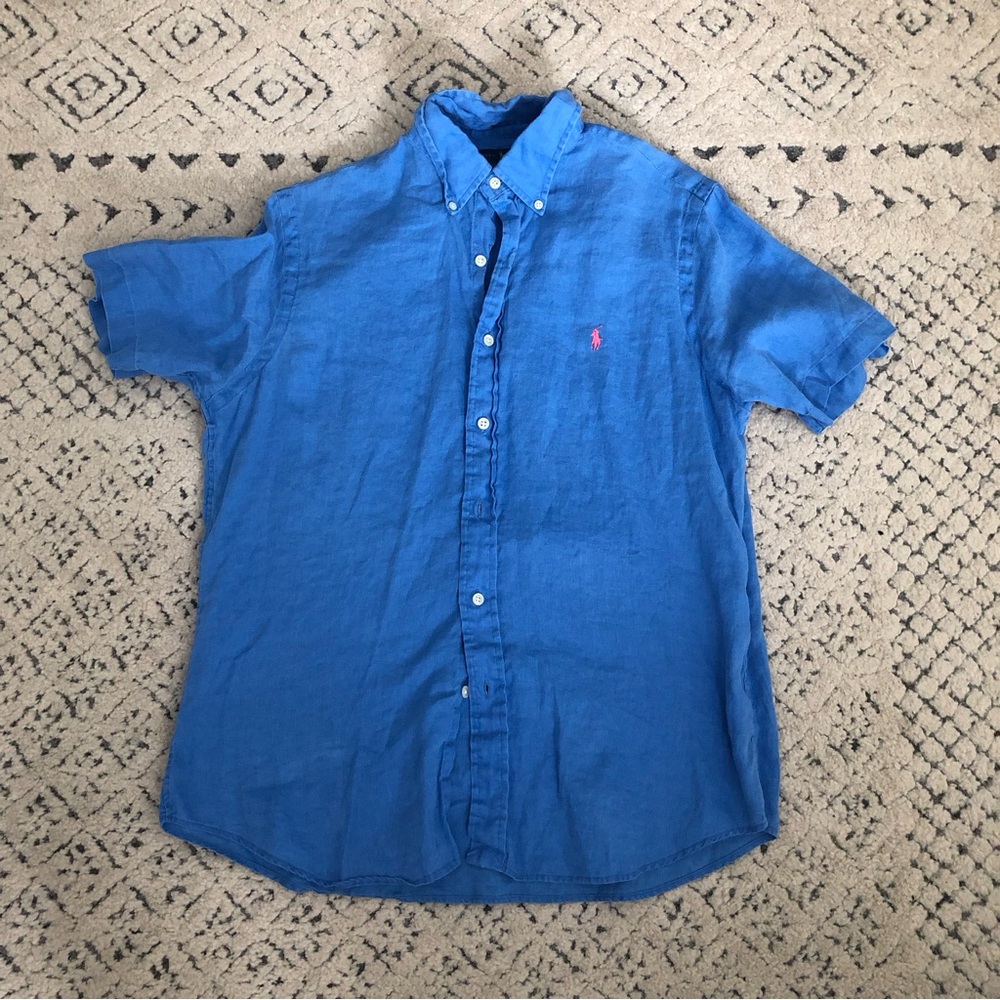 Men's Polo Ralph Lauren Short Sleeve Button Down Shirt